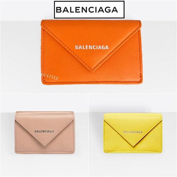 【BALENCIAGA】バレンシアガ ミニ財布 コピー ペーパー ミニ ウォレット 391446DLQ0N4911